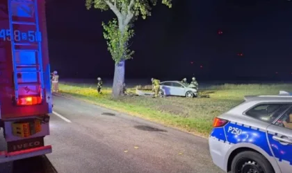 groźny wypadek z udziałem nietrzeźwego kierowcy w gminie wielowieś dwie osoby w szpitalu
