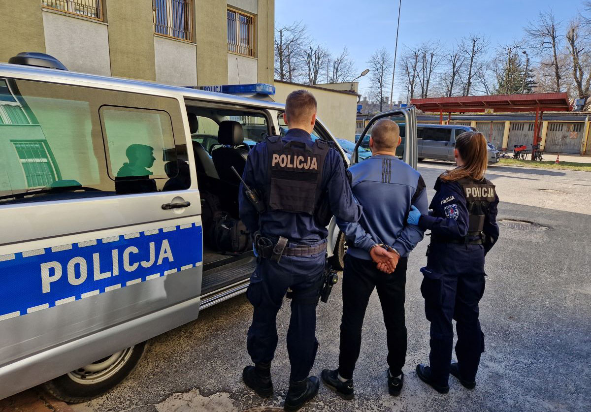 pobicie i rozboje na trasie do pracy, sprawca zatrzymany