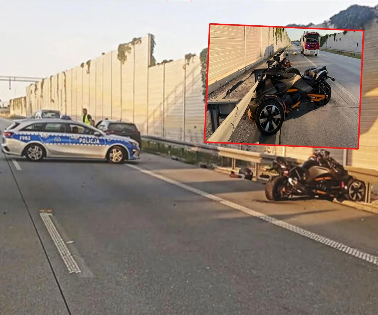 Śmiertelny wypadek na s8 pod warszawą motocyklista zginął