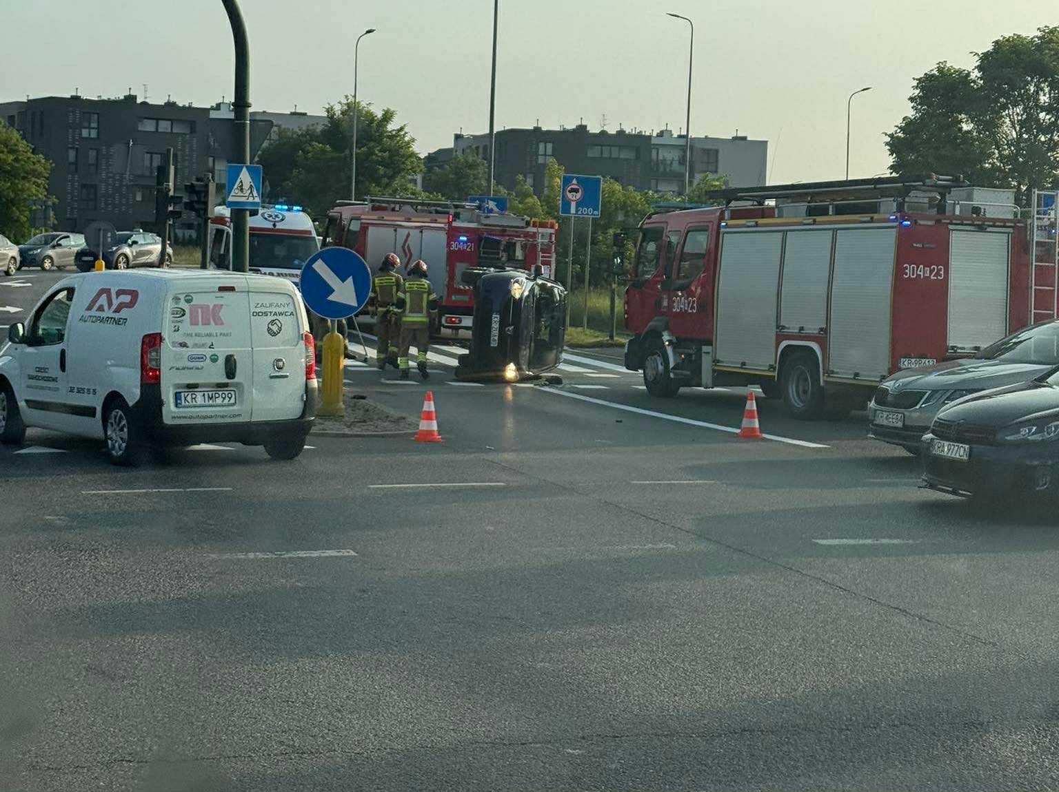 wypadek drogowy na ul. Śliwiaka w krakowie | Zbrodnia Dnia wypadek drogowy na ul. Śliwiaka w krakowie