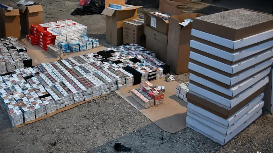 zabezpieczono 430 tysięcy nielegalnych papierosów w Żyrardowie