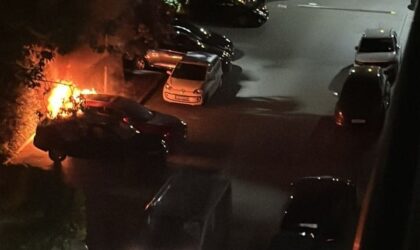 zatrzymany 33 latek w związku z pożarami aut w bydgoszczy