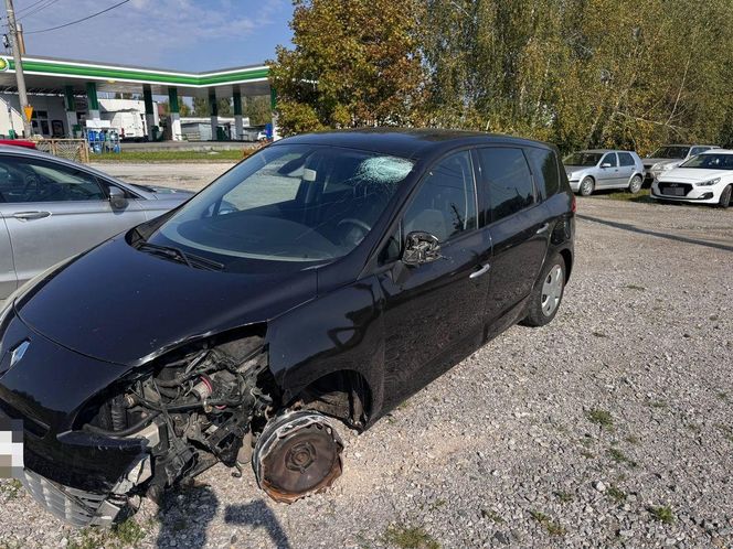 pijany kierowca na felgach bez opon awanturował się na stacji paliw