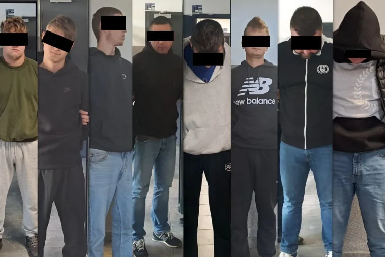 Osiem osób zatrzymanych za zniszczenie BMW