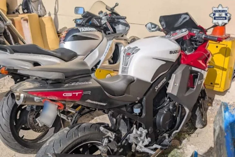 Para złodziei motocykli i skuterów zatrzymana w Sosnowcu