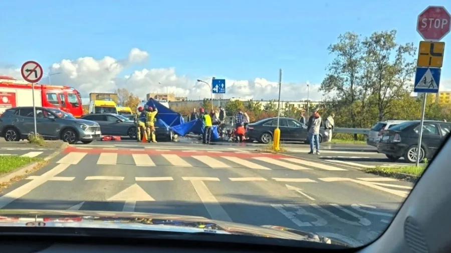 Śmiertelny wypadek w Poznaniu. Nie żyje kobieta