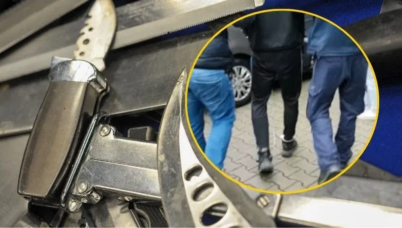 37-latek chodził po mieście z nożem